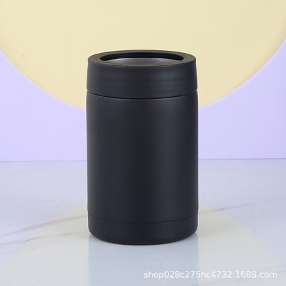 Cross-Border 12oz Double-Layer Vacuum Cold Storage Tank 304 Stainless Steel Beer Tank Outdoor Portable Car-Mounted Coke Tank Wholesale
