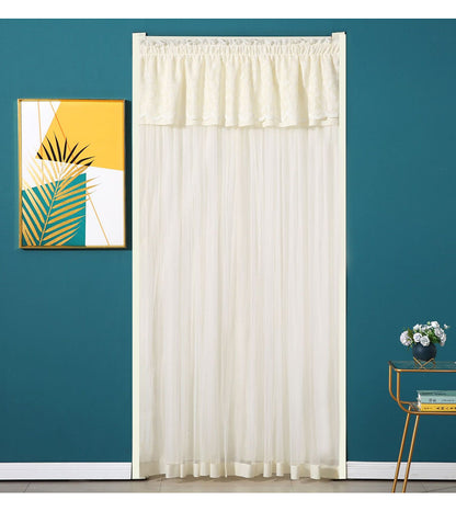 New Lace Anti-Mosquito Curtains, Door Curtains, Gauze Curtains, Entry Double-Layer Silent Bedroom Curtains, Fly-Proof Summer Curtains, Door Curtains