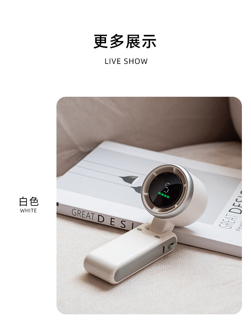 Popular Outdoor Handheld Mini Fan Desktop Fan Brushless Motor Hanging Neck Small Fan Cross-Border Hot Model