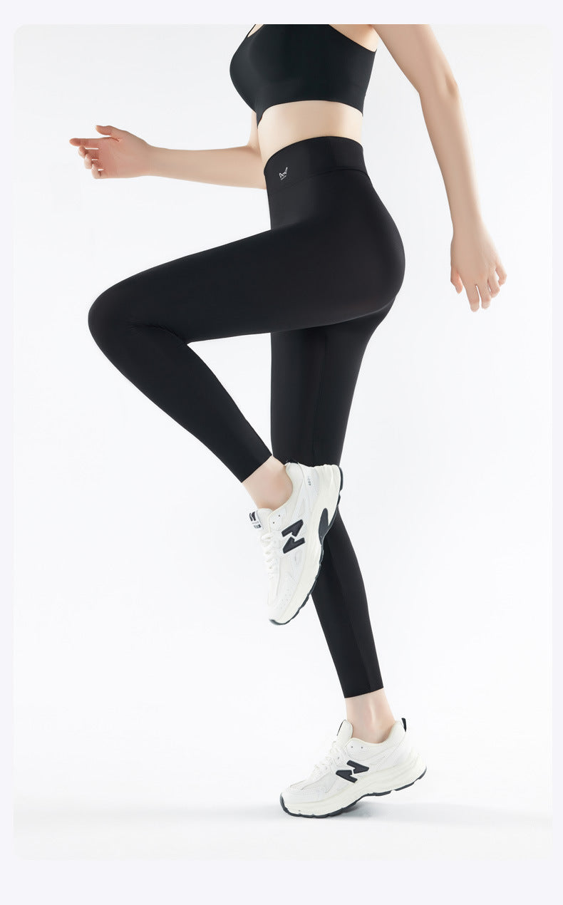 Shark pants women can wear spring and summer thin 2025 new anti-light leggings belly hip fitness yoga pants