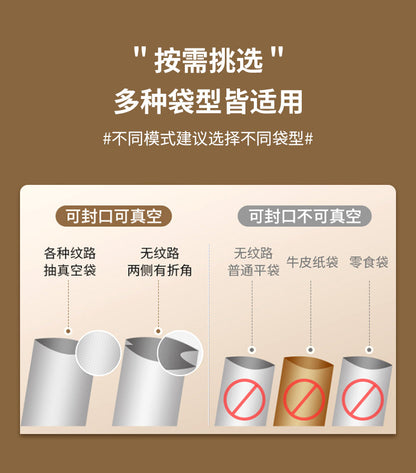 Vacuum sealing machine small household food packaging machine automatic sealing cooked food compression plastic sealing Preservation Machine