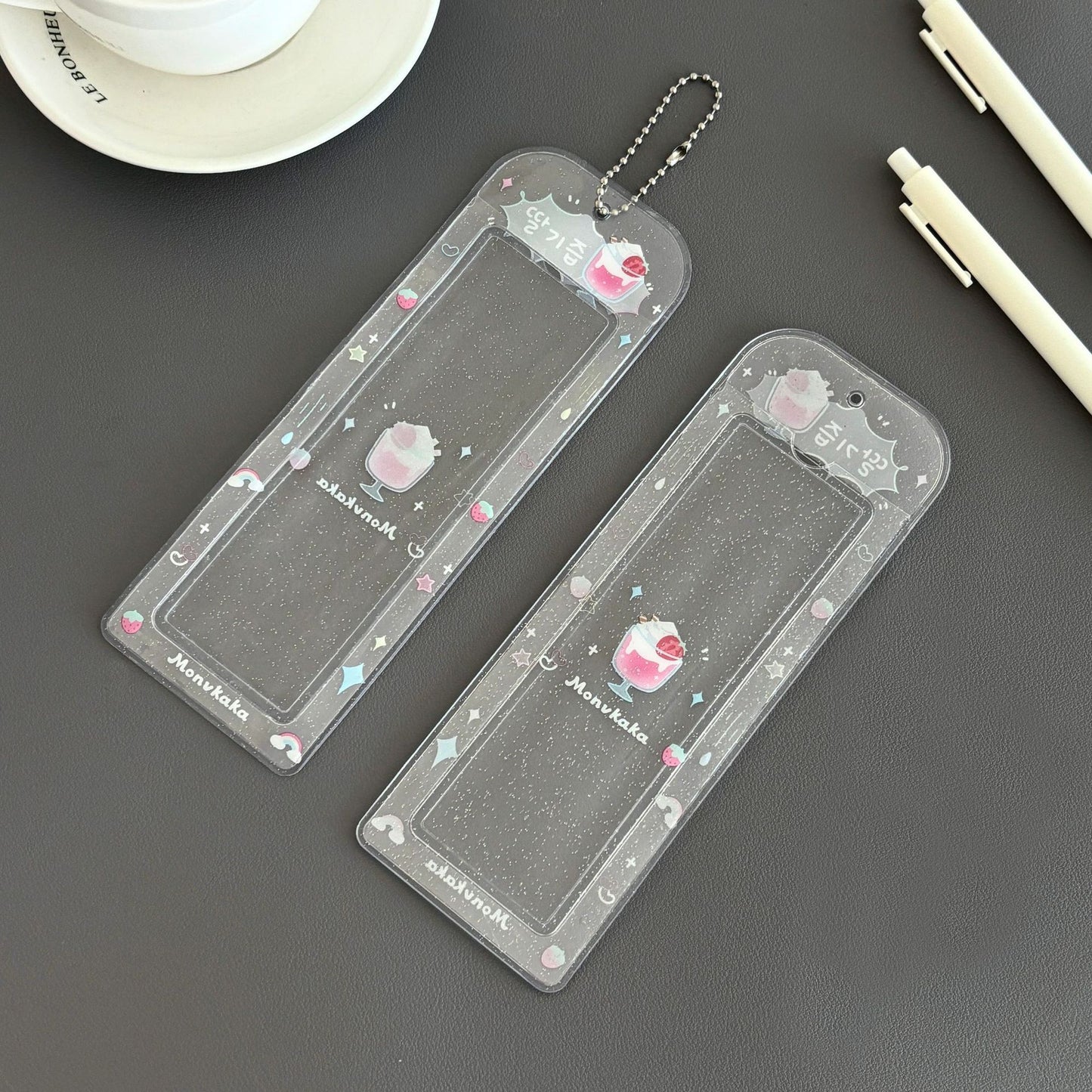 Original Summer Dessert Four-Frame Card Holder Idol Small Card Life Four-Frame Glitter Card Holder Star-Chasing Storage Card Holder