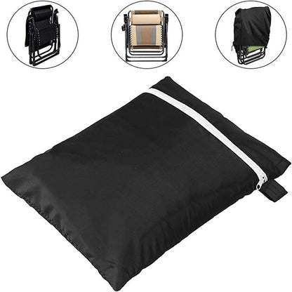 210D Folding Recliner Cover Balcony Garden Courtyard Anti-Blow Dustproof Cover Protective Cover Windproof and Uv Resistant