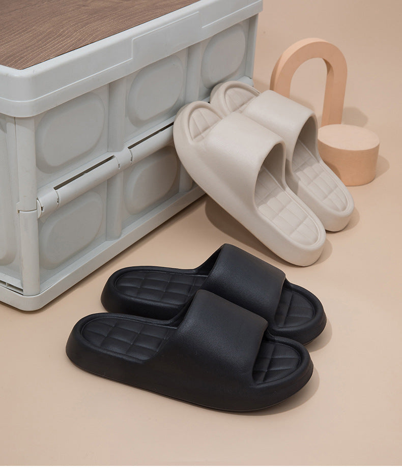Stepping on excrement feeling sandals and slippers women's summer new home non-slip bathroom home men's eva cool tray factory wholesale cross-border