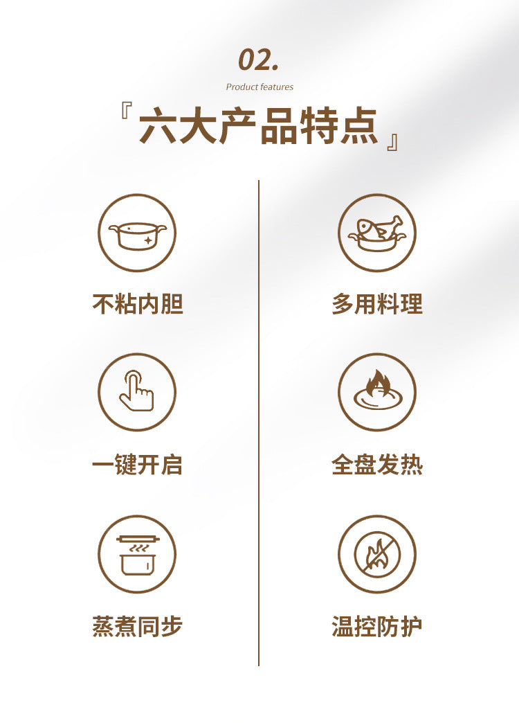 Multifunctional Small Electric Pot Electric Hot Pot Household Student Hot Pot Multi-Function Electric Cooking Pot Small Mini Electric Hot Pot Small Pot