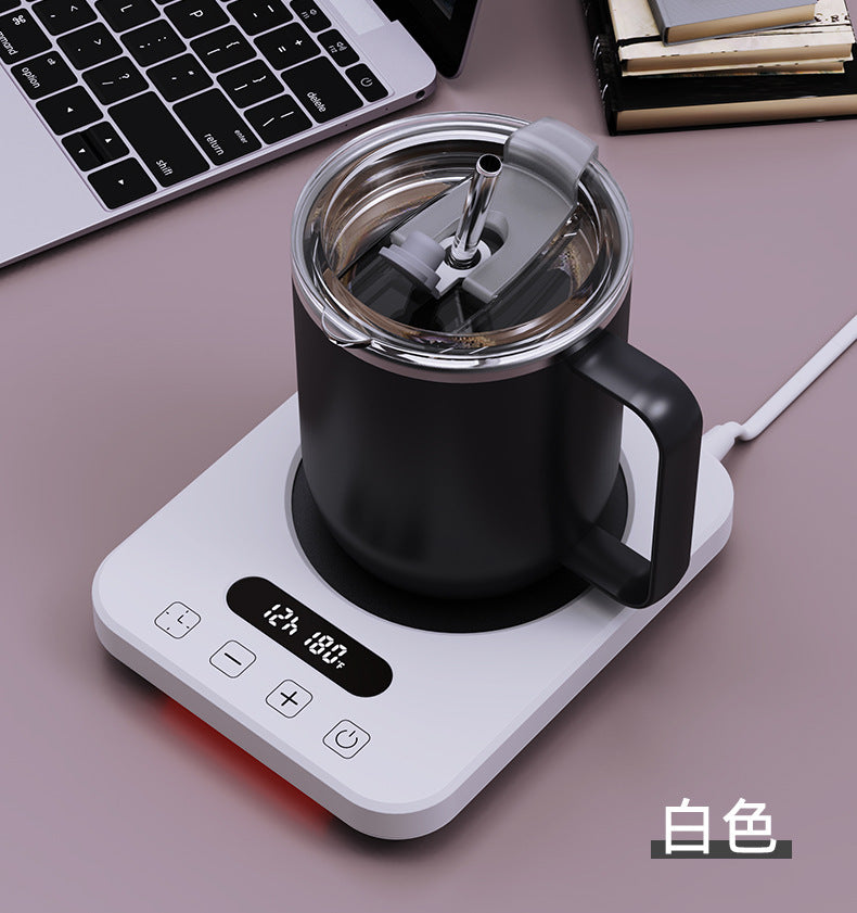 New 80-Degree Constant Temperature Coaster with Adjustable Temperature and Timed Insulation for Coffee Cups, Hot Milk Heating Coaster Base, Cup Warmer