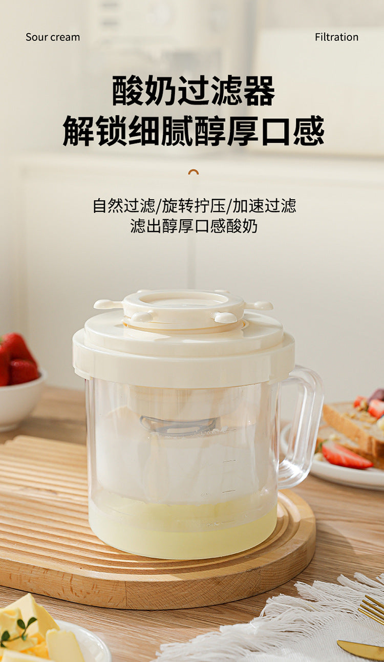 Greek yogurt filter self-refrigeration dry choking whey separator filter gauze yogurt bowl filter