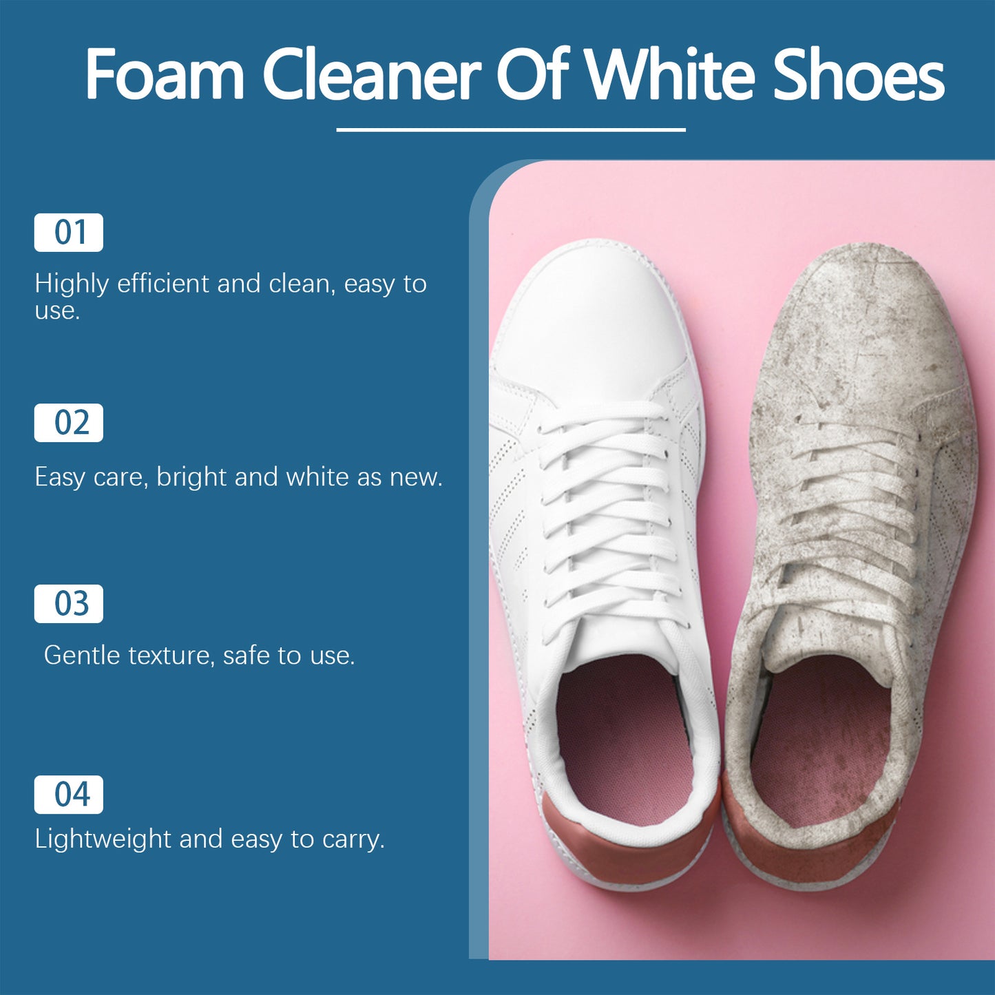 Jue Fish White Shoe Cleaner Cleans Stains and Prevents Oxidation, Daily Portable Cleaner for White Shoes