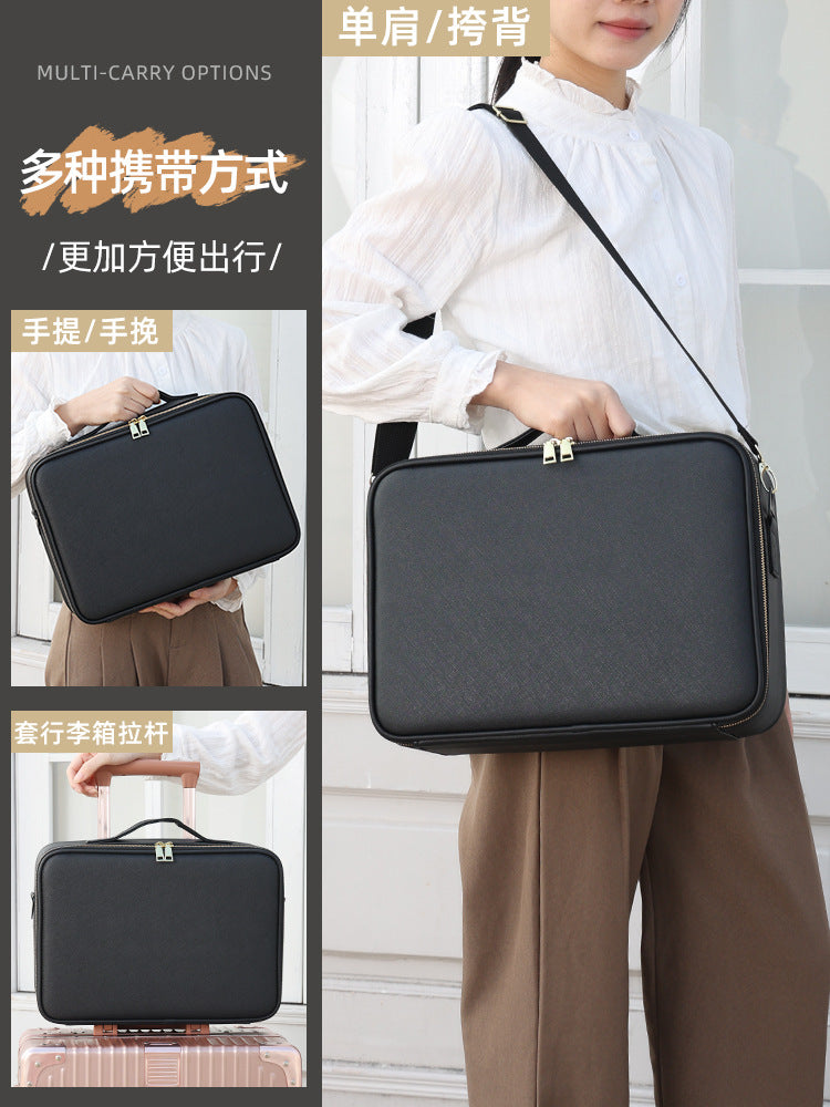 Makeup Case with Light and Mirror, Led Makeup Bag, Large Capacity Makeup Box, Storage Box, Storage Bag, Multifunctional