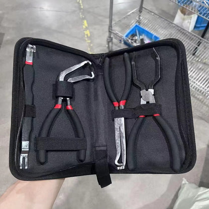Red and black elbow 60 degree power-off pliers bolt pliers multi-purpose pliers car oil pipe separation harness pliers cross-border pliers