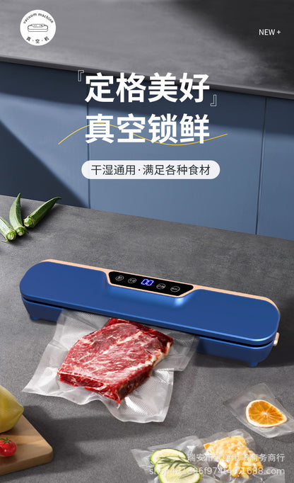Automatic Vacuum sealing machine food packaging machine small fresh-keeping sealing machine household plastic sealing machine vacuum group purchase