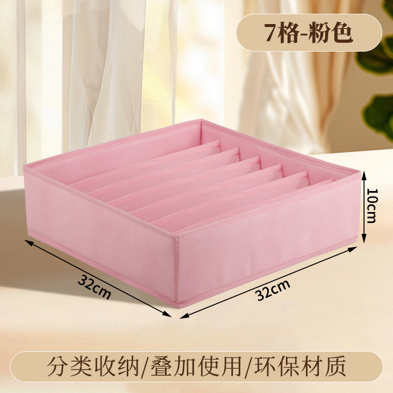 Underwear Compartmentalized Storage Box Four-Piece Set, Sock Storage Box, Fabric Home Storage, Bra Organizer, Multi-Compartment Classification Storage Box