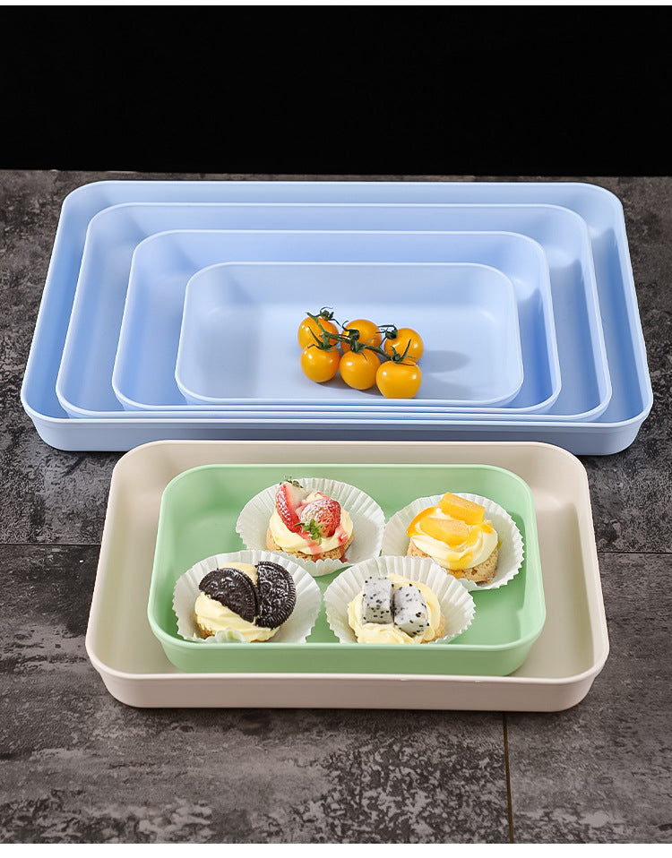 Commercial Deepening Tray Rectangular Kindergarten Plastic Storage Tray for Hot Pot Food Preparation Tray with Marinated Flavor Marinated Dishes Display Tray