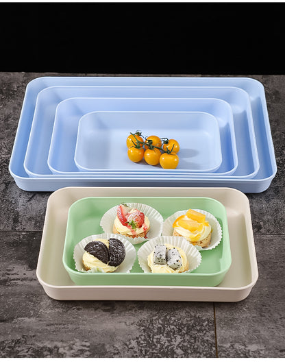 Commercial Deepening Tray Rectangular Kindergarten Plastic Storage Tray for Hot Pot Food Preparation Tray with Marinated Flavor Marinated Dishes Display Tray