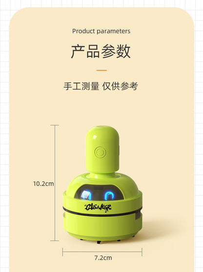 Cross-Border Desktop Vacuum Cleaner Student Mini Handheld Electric Suction Eraser Shavings Children's Cleaning Pencil Shavings Large Suction