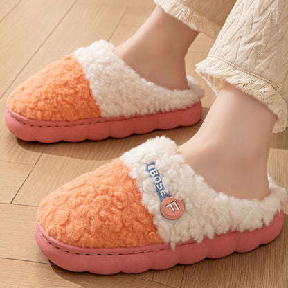 New 2025 Cotton Slippers for Men and Women, Winter Thick-Soled Non-Slip Indoor Warm Home Slippers for Men and Couples