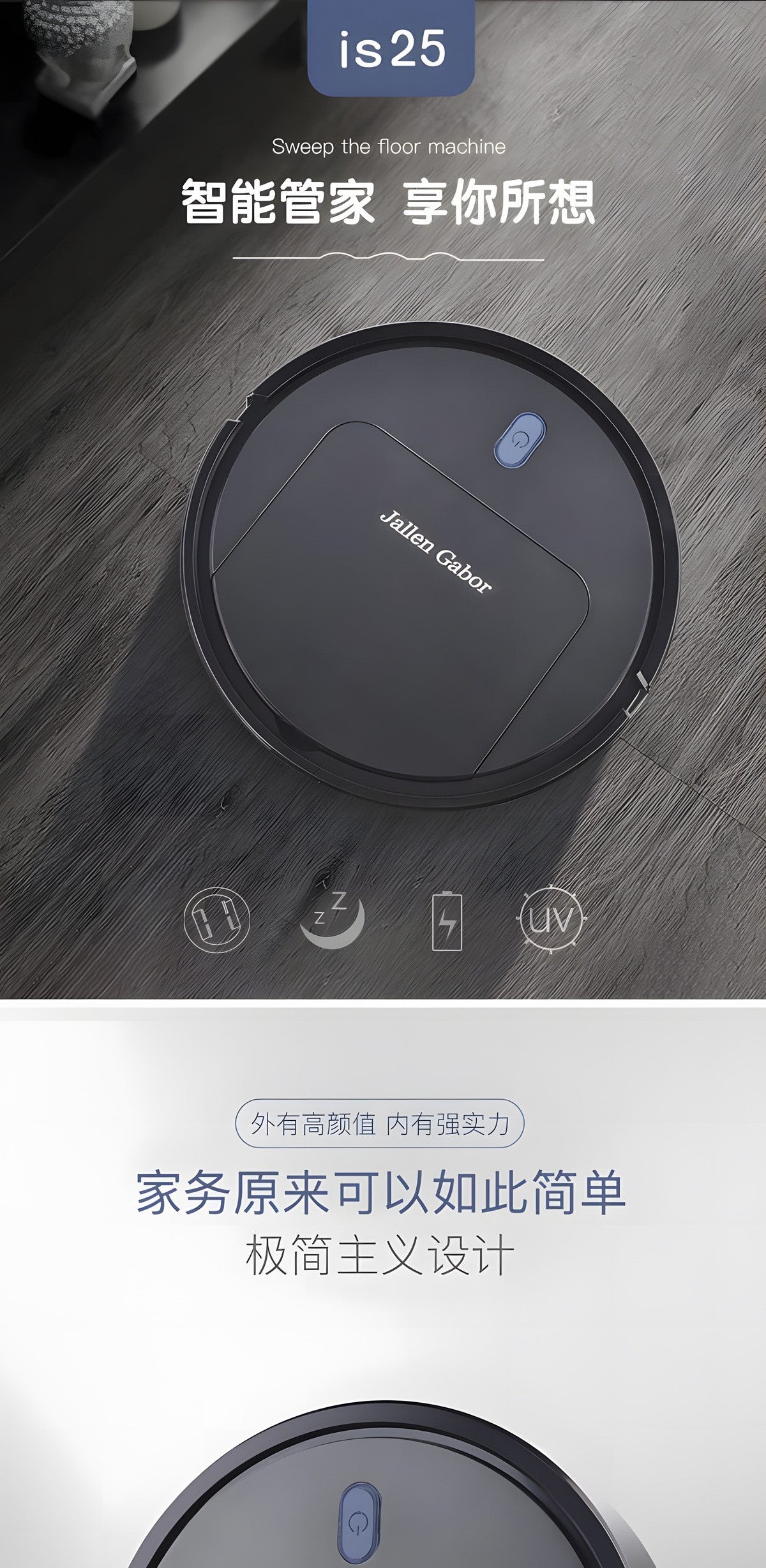 Cross-Border Sweeping Robot Smart Vacuum Cleaner Household Sweeper Small Household Appliances Fully Automatic Sweeping Robot Gifts