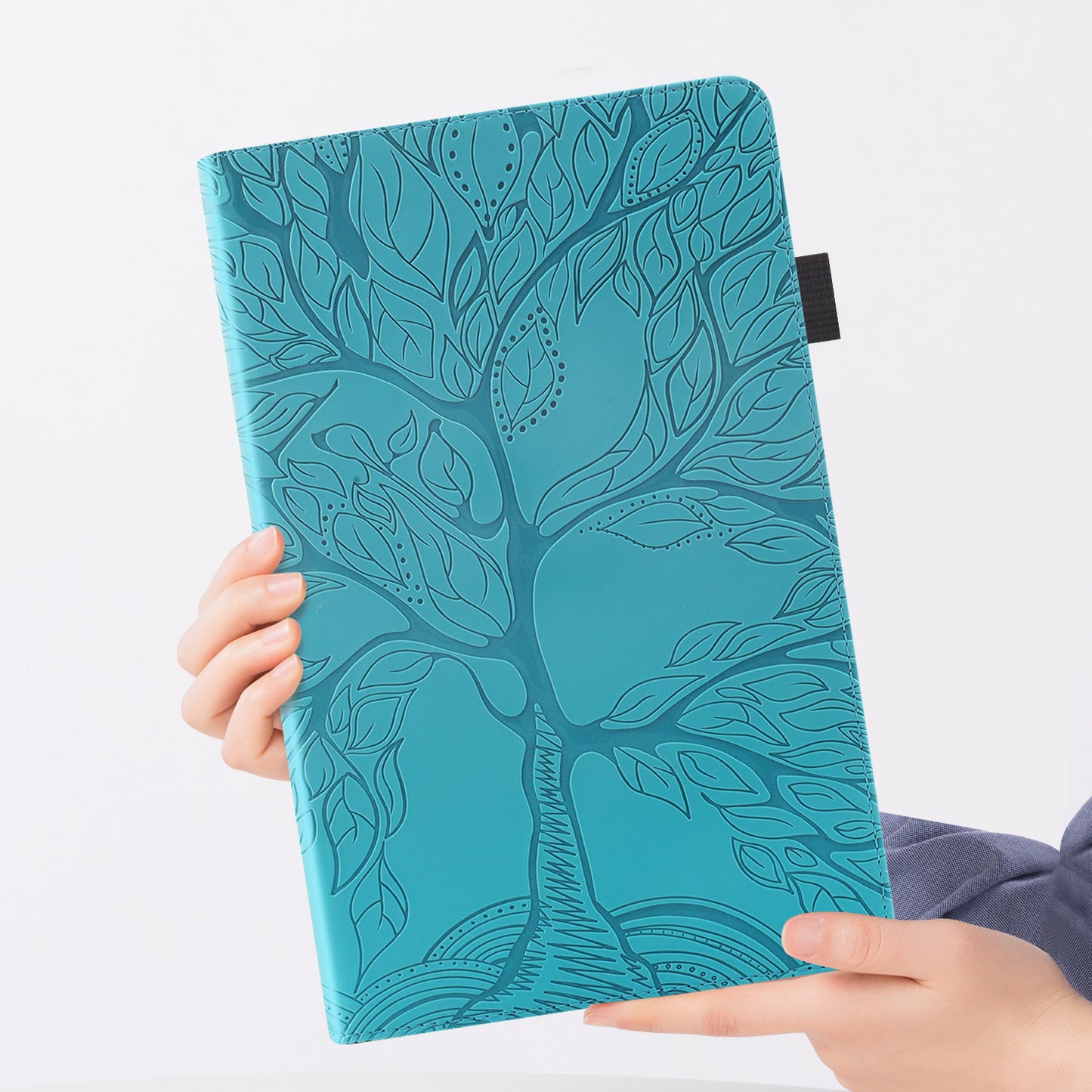 Suitable for Samsung A9 Plus Tablet Case A7Lite Protection S9Fe Flip Cover P610 Embossed S8Plus Leather Case A8