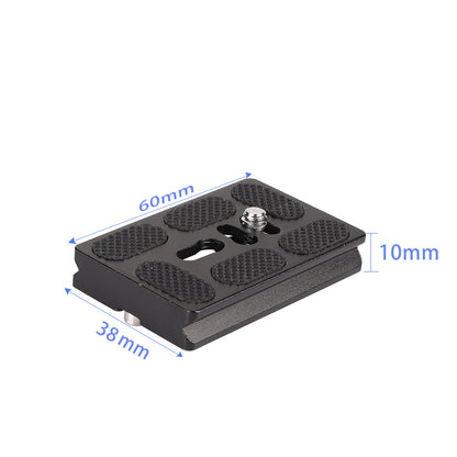 Wholesale Slr Quick Release Plate Camera Aluminum Alloy Pu60 Base Ptz Pu Base Plate Universal Quick Release Plate Quick Release Seat