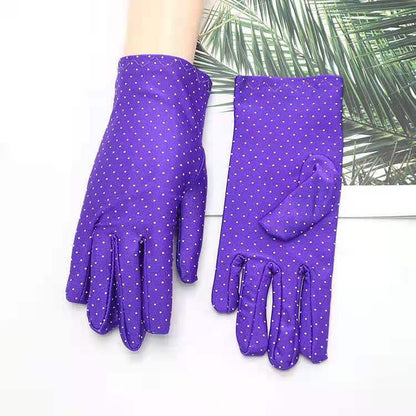 Spandex Gloves Spring and Summer White Ceremonial Thin Short Elastic Gloves for Men and Women Tight White Gloves Jewelry Gloves