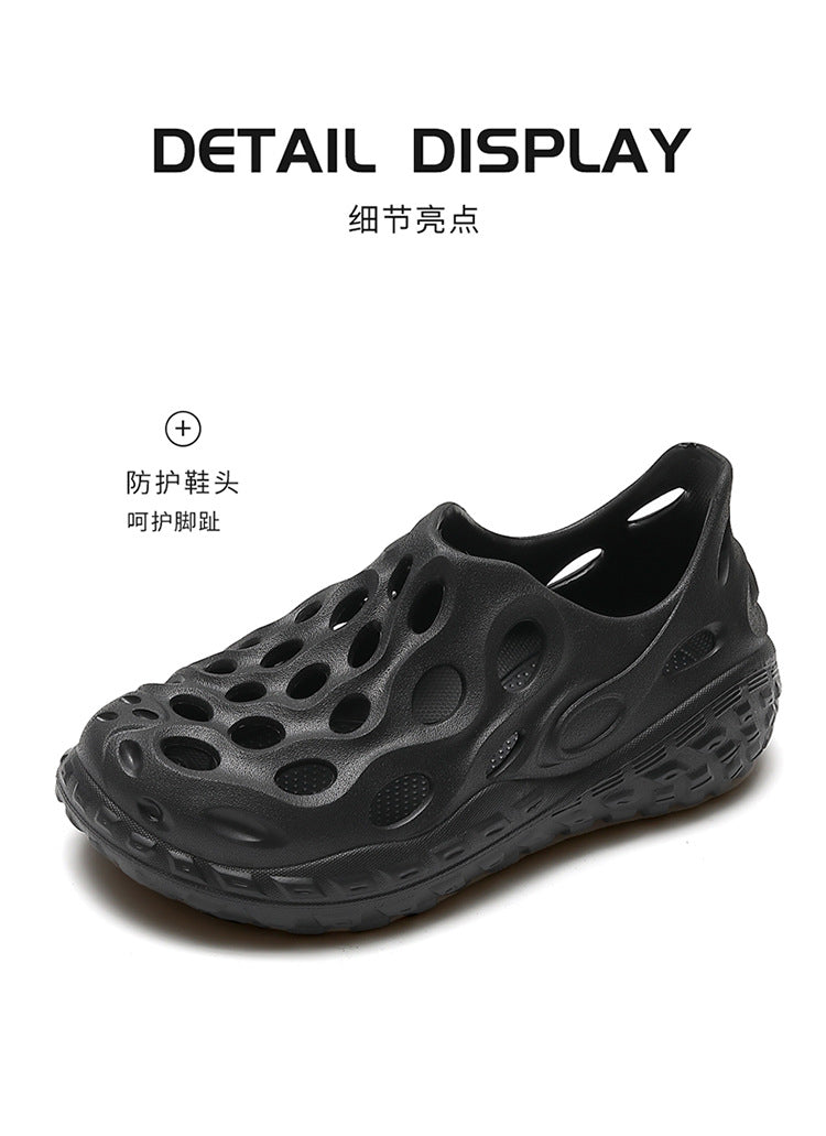 Croc Shoes Men's Summer Outer Wear for Commuting and Driving 2025 New Popular Anti-Slip Summer Eva Sandals That Feel Like Stepping on Shit