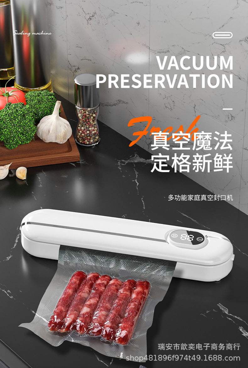 Cross-border vacuum packaging machine household automatic vacuum sealing machine small mini plastic sealing machine portable kitchen fresh-keeping Machine