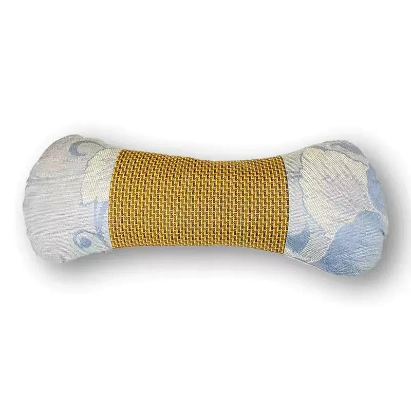 Tiktok hot heating Wormwood bone pillow Wormwood pillow Ice Silk bone cool pillow multifunctional cervical pillow factory wholesale