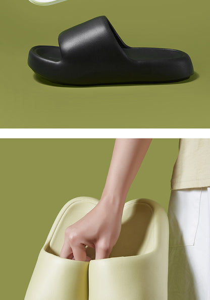 Korean Style Non-Slip Soft-Soled Eva Slippers for Women in Summer Bathroom Bathing Couples Thick-Soled Home Sandals