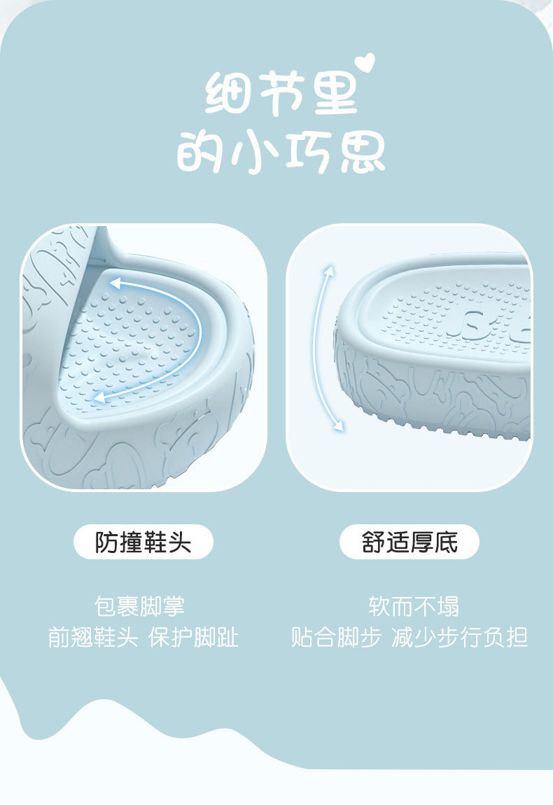 Eva Sandals for Women Summer Home Bathroom Non-Slip Thick Sole Non-Stinky Feet Outer Wear Slippers Wholesale Couple Men
