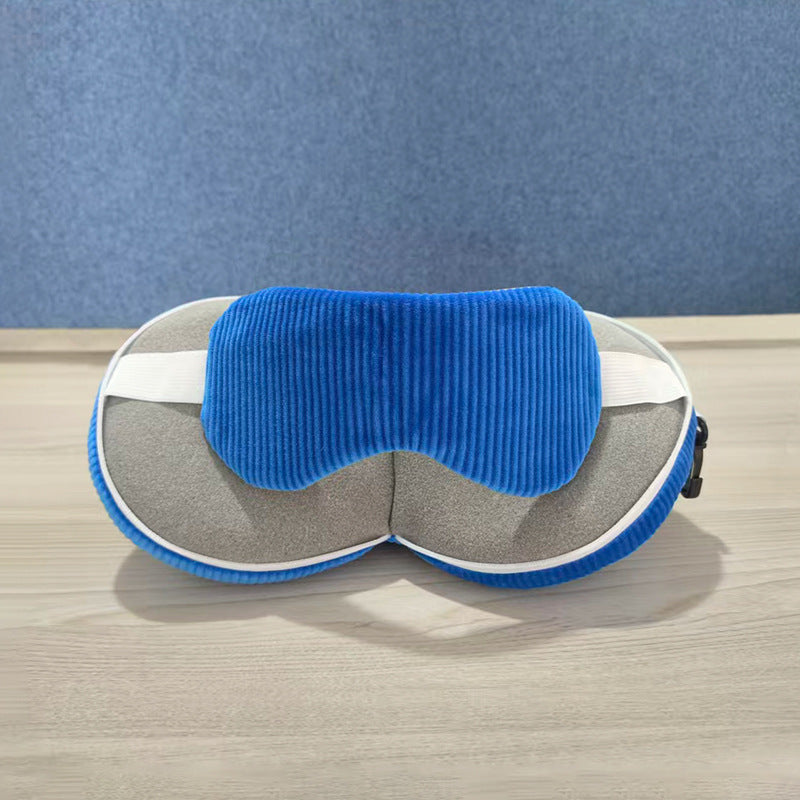 U-shaped pillow shading sleep eye mask two-in-one pillow PP cotton nap rest pillow aircraft travel pillow cutting eye mask pillow