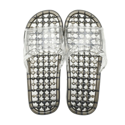 Couple Bathroom Slippers Men's Summer Non-slip Home Indoor Bathing Women's Sandals Thick Bottom Massage Leakage Home Shoes