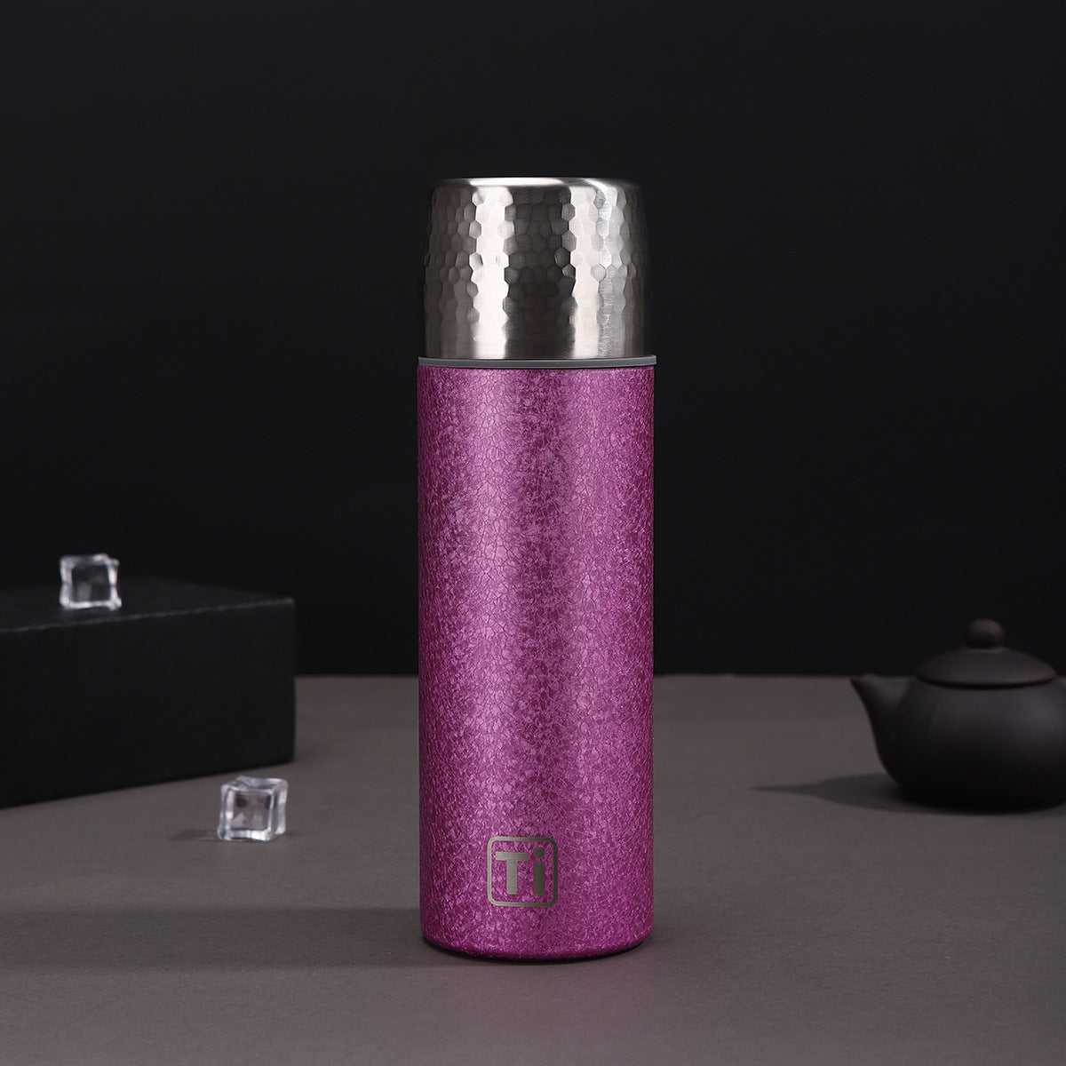 New High-Looking Pure Titanium Insulated Titanium Cup, Light Luxury and High-End Business Gift Water Cup, High-End Household Tea Cup