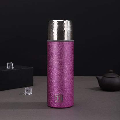 New High-Looking Pure Titanium Insulated Titanium Cup, Light Luxury and High-End Business Gift Water Cup, High-End Household Tea Cup
