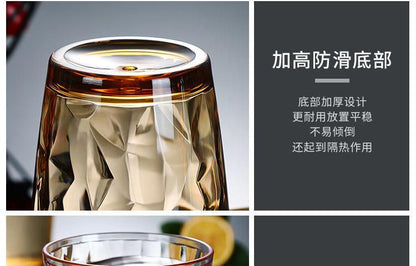 Acrylic Pc Colorful Water Cup, Juice Cup, Drink Cup, Heat-Resistant Restaurant Tea Cup, Mouthwash Cup, Plastic Beer Cup