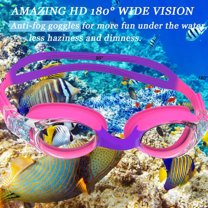 Children's swimming goggles HD waterproof anti-fog swimming glasses silicone swimming goggles cross-border Amazon explosions manufacturers wholesale