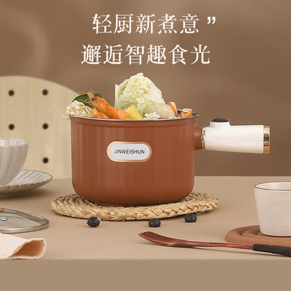 304 Liner Multi-functional Electric Cooking Pot Household Small Pot Dormitory Cooking Noodle Pot Hot Pot Small Electric Pot Intelligent Integrated Pot