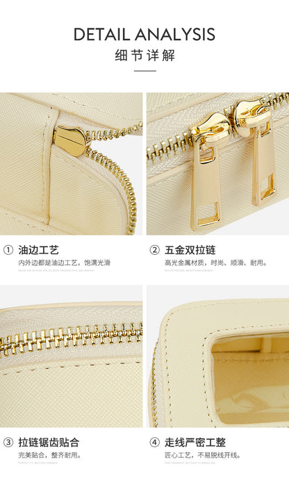 Small single custom high-level cosmetic brush storage box cross-border exquisite beauty storage bag portable texture cosmetic bag