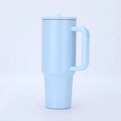 Cross-Border Amazon Best-Selling 40oz Big Mac Double-Layer Straw Mouth Car Cup Large Capacity Car Handle Ice Cup