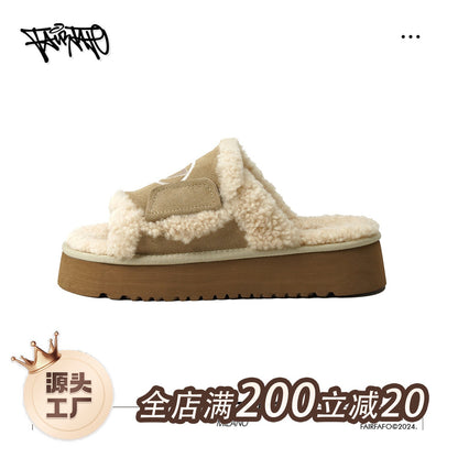 【Thick-Soled Fur Slippers】Wd24Xz663
