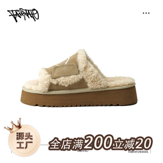 【Thick-Soled Fur Slippers】Wd24Xz663 by PDG ibma