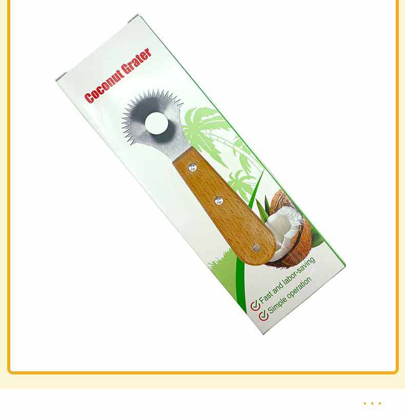 Manual Coconut Grater for Home Use, High-Efficiency Hainan Coconut Shaving and Scraping Tool, Coconut Flakes Making Tool