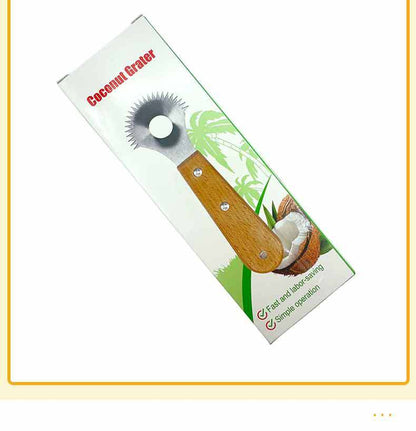 Manual Coconut Grater for Home Use, High-Efficiency Hainan Coconut Shaving and Scraping Tool, Coconut Flakes Making Tool