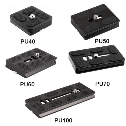 Wholesale Slr Quick Release Plate Camera Aluminum Alloy Pu60 Base Ptz Pu Base Plate Universal Quick Release Plate Quick Release Seat