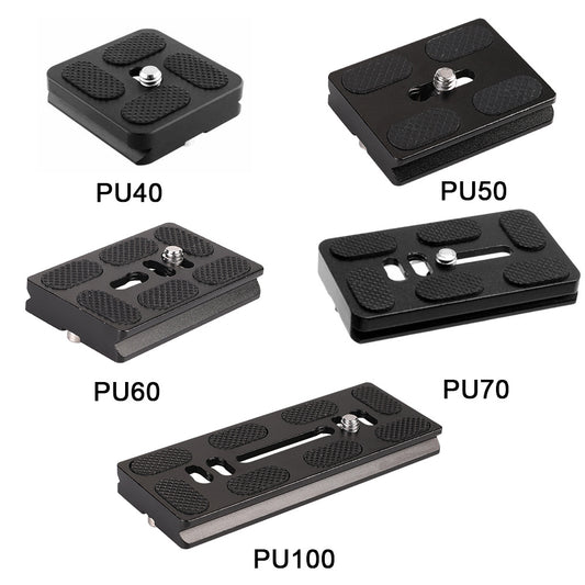 Wholesale Slr Quick Release Plate Camera Aluminum Alloy Pu60 Base Ptz Pu Base Plate Universal Quick Release Plate Quick Release Seat