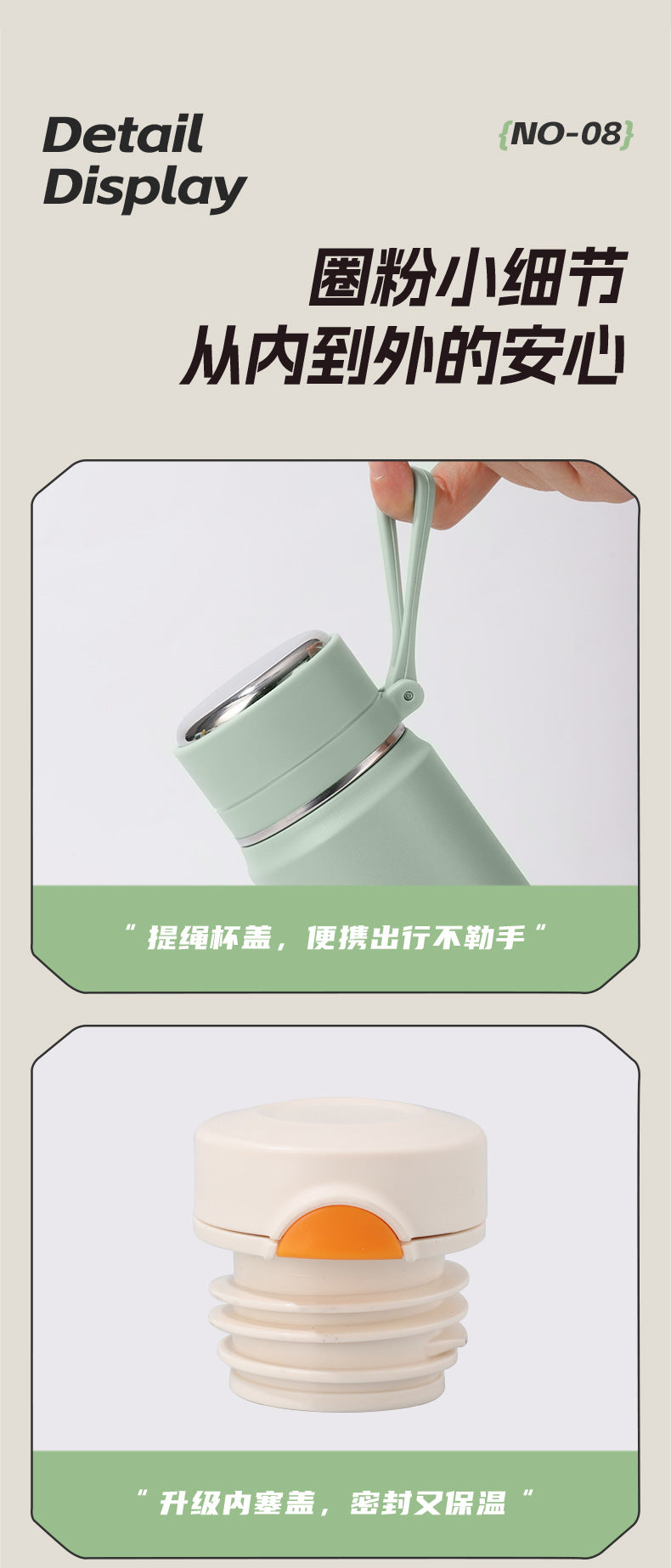 Stainless Steel Mini Thermos Cup Wholesale High-Value Vacuum Bullet-Shaped Portable Pocket Thermos Water Bottle Custom-Made