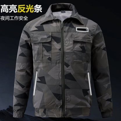 Summer Cooling Air-Conditioned Clothing for Men, Refrigeration Clothing with Fan, Welding Site Heatstroke Prevention Labor Protection Work Clothes