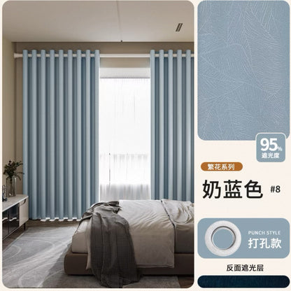 2026 New Summer Blackout Curtain Fabric, Sunshade and Heat Insulation for Living Room and Bedroom, Simple Modern Blackout Curtain Finished Product