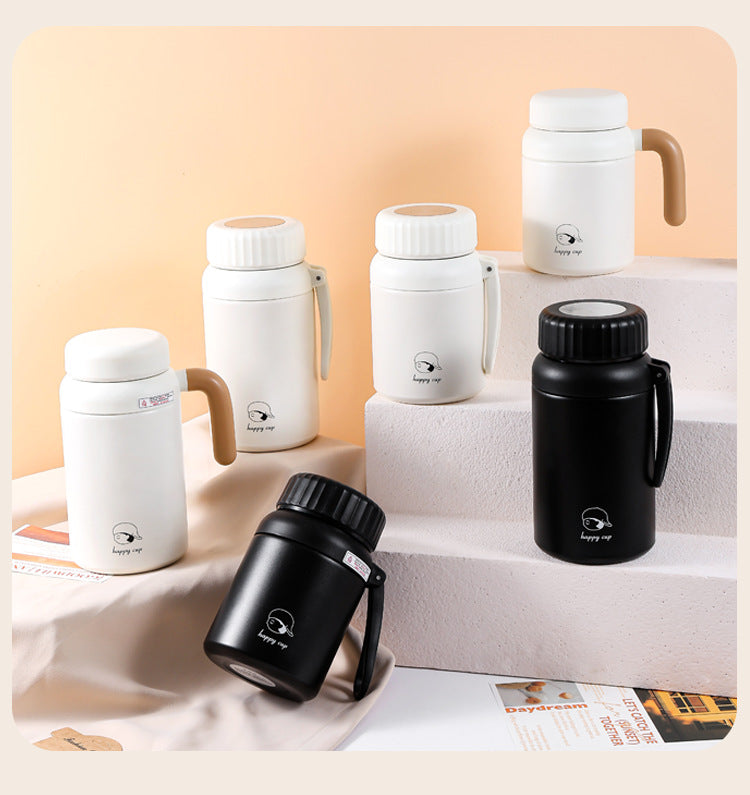 Cross-border Stainless Steel Large Capacity Outdoor Sports Water Cup 316 Tea Water Separation Thermos Cup High Color Value Student Water Cup