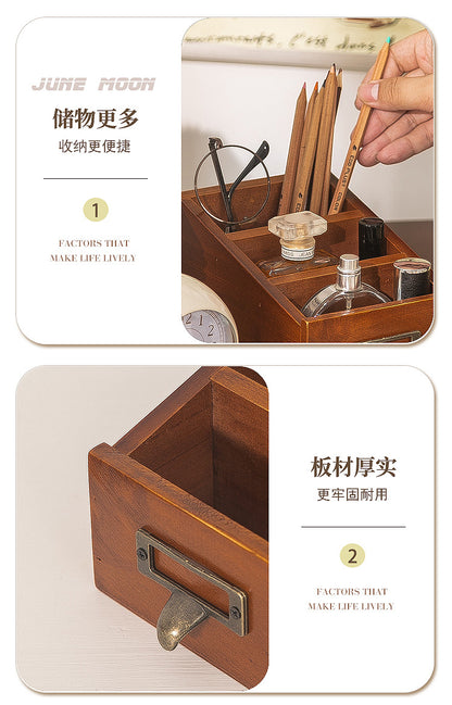 Bedside Remote Control Phone Holder Desktop Organizer Lipstick Perfume Storage Box Makeup Brush Holder Pen Holder Desk Pencil Box