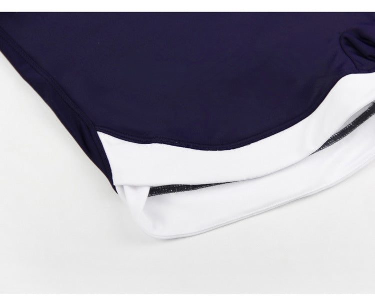One-Piece Drop-Shipping Japanese and Korean Style Long-Sleeve Swimwear for Women, Two-Piece Conservative Sun-Protective Sports Swimsuit, Fresh Style for Students, Wholesale Swimwear